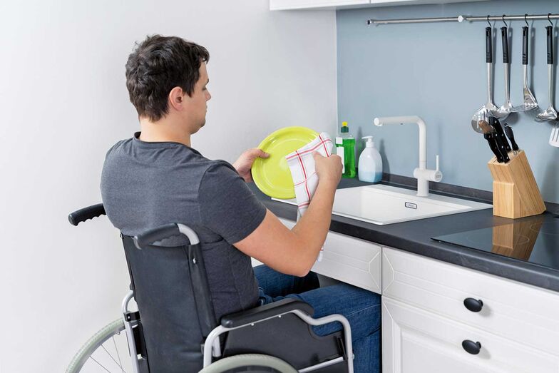 Das Becken von Franke wurde speziell für Personen mit eingeschränkter Mobilität entwickelt.